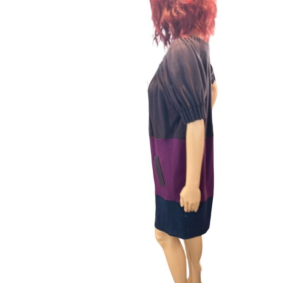 (5 for $25) BCBG Max Azria Short Sleeve Colorblock Dress‎ Size Medium - Picture 3 of 6